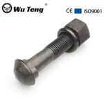 Carbon Steel Grade 4.8 8.8 10.9 Zinc Plated Rail Fish Bolt Plate And Nut Fishtail Fastener For The Tower Railway - Handan Wuteng Engineering Materials Co., Ltd.