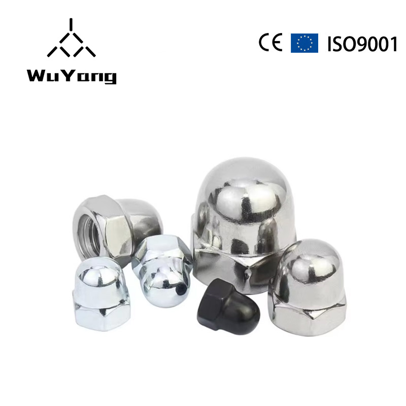 Cap type nut hexagonal GB923 dome ball head galvanized carbon steel decoration M3-M20