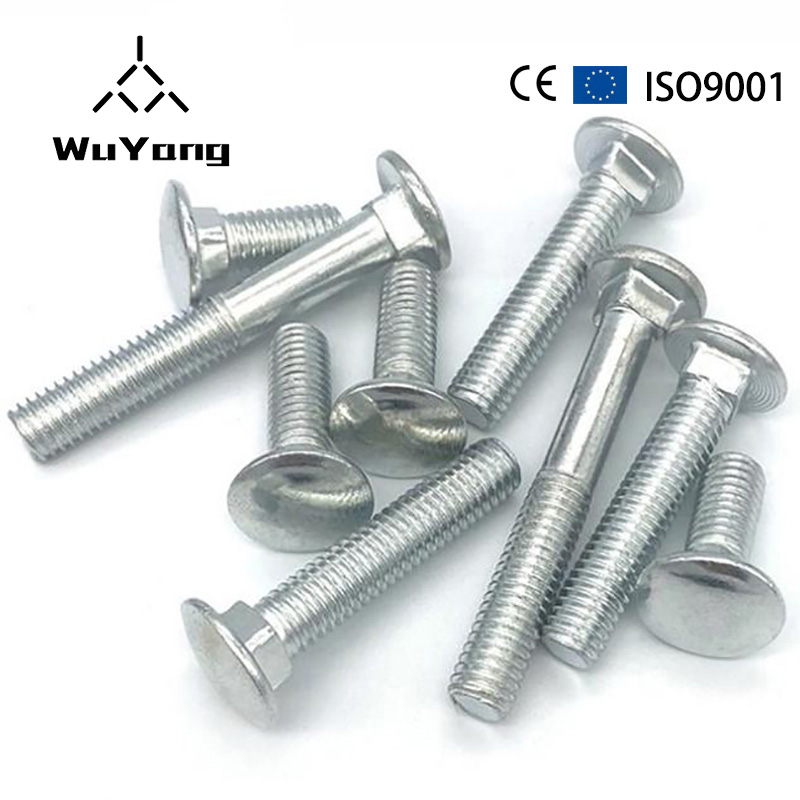 4.8 grade M12X70 steel zinc plated carriage bolt DIN603