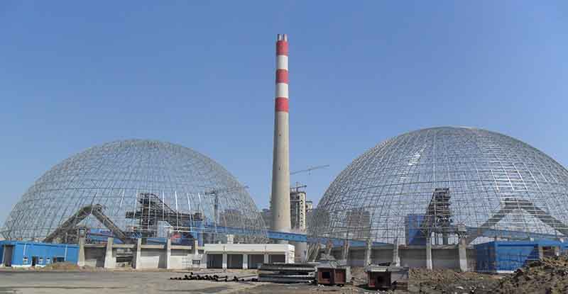 Spherical Shell of No.1 and No.2 Coal Bunkers in the Relocation and Reconstruction Project of Tianjin Soda Plant won the China Steel Structure Gold Award