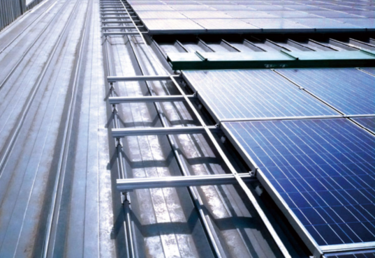 BAPV standing seam colored steel sheet roofing system
