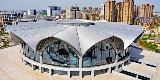 Anhui Sapphire sports hall and comprehensive physical fitness-centered steel construction process