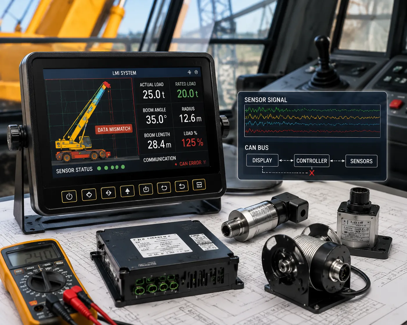 Why Is Your Crane LMI Display Showing Wrong Data? Troubleshooting Guide
