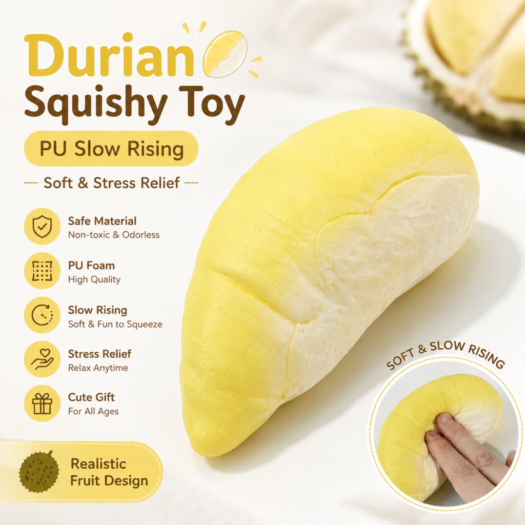 PU Slow Rising Durian Squishy Toy