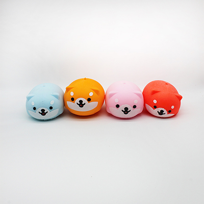 Colorful cuddly puppy squeeze toys（FFE008）