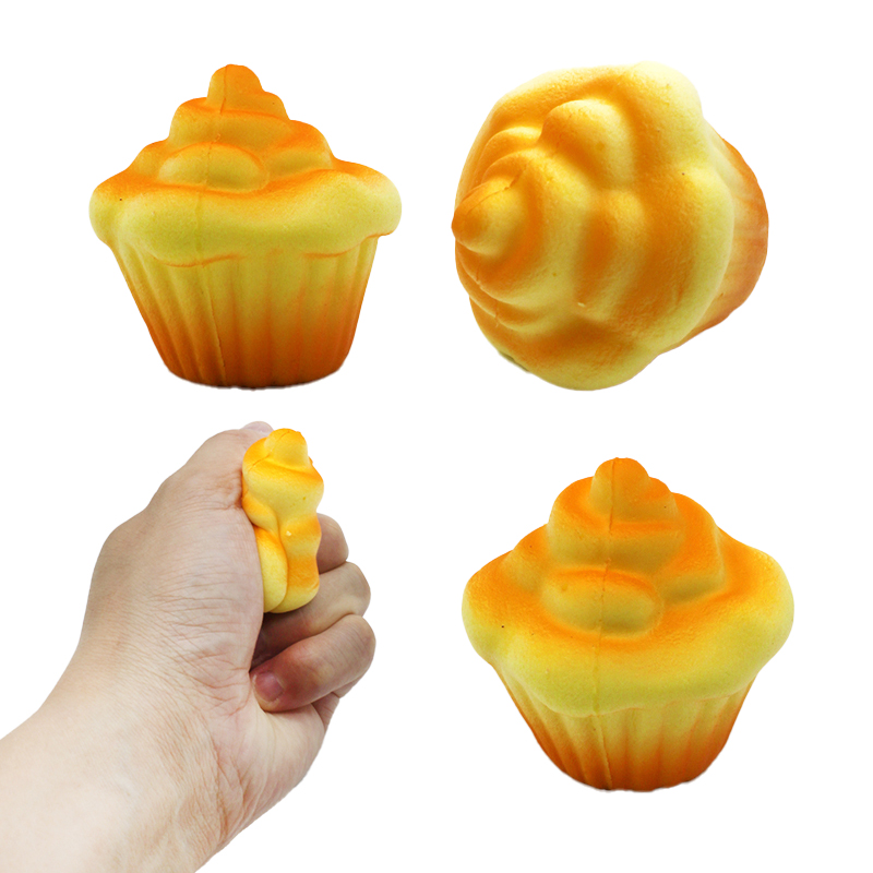 pu foam stress slow rebound cupcake squeeze toys for kids（FZZ290）