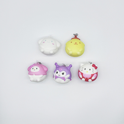 5 kinds of Sanrio hanging squeeze toys（FZZ211）