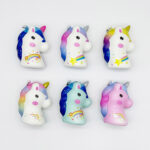 Colorful Squeeze Toy Unicorn Head（FZZ219） - Xuzhou Jixingcheng Crafts Co., Ltd.