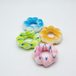 Draw Line Small Flower Doughnut Squeeze Toy（FZZ052） - Xuzhou Jixingcheng Crafts Co., Ltd.