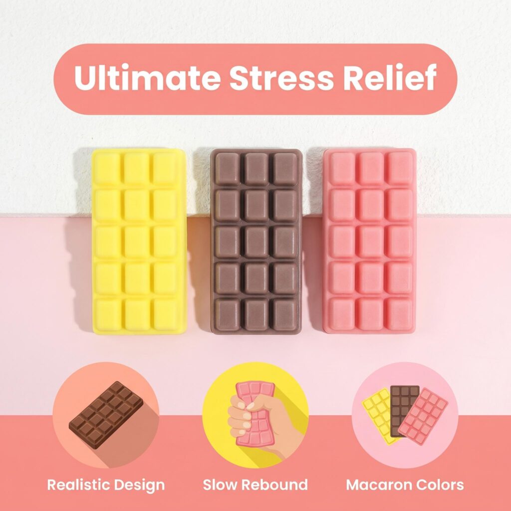 PU Slow Rebound Chocolate Squeeze Toys