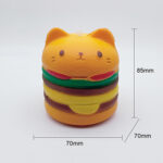 Cartoon Burger Cat Squeeze Toy（FZZ186） - Xuzhou Jixingcheng Crafts Co., Ltd.