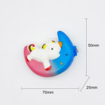 Full Print Color Squeeze Toy Little Moon Horse（FZZ220） - Xuzhou Jixingcheng Crafts Co., Ltd.