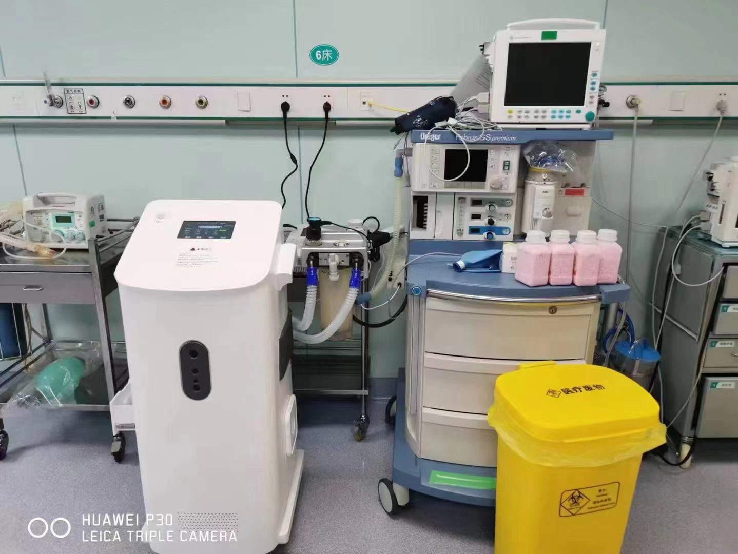 Why do anesthesia machines need to be disinfected?