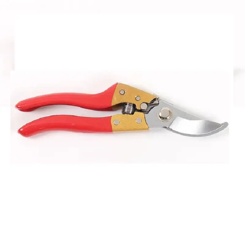 Red handle fruit pruning shears
