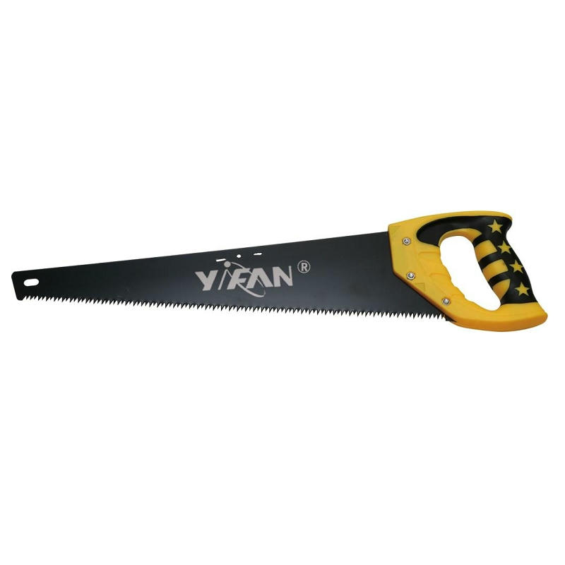 Yellow and black handle hand saw for Efficient Cutting and Precision Woodwork