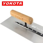 Yokota Model 5301 Carbon Steel Japanese Style Plastering Trowel With Wooden Handle | Hengtian