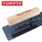 Yokota 5309 Blue Spring Steel Wooden Handle Paint Special Japanese Rounded Corner Plastering Trowel | Hengtian