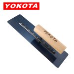 Yokota 5309 Blue Spring Steel Wooden Handle Paint Special Japanese Rounded Corner Plastering Trowel | Hengtian