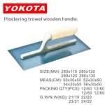 280x120 Universal Model Plastering Trowel With Blue Steel Plate&wooden Handle | Hengtian