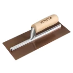 Yokota Gold Plate Wooden Handle Trowel（Fine Edge Grinding） | Hengtian