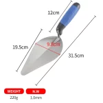 Blue And Black Plastic Handle Bricklaying Knife | Hengtian