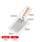 Bricklaying Knife With Wooden Handle And Large Square Head | Hengtian