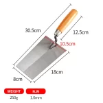 Square Head Bricklaying Knife With Wooden Handle | Hengtian