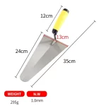 Bricklaying Knife With Yellow Plastic Handle | Hengtian