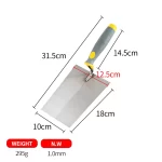 Gray-yellow Plastic Handle Large Square Head Bricklaying Knife | Hengtian