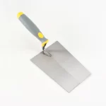 Gray-yellow Plastic Handle Large Square Head Bricklaying Knife | Hengtian