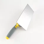 Gray-yellow Plastic Handle Large Square Head Bricklaying Knife | Hengtian