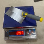 Gray-yellow Plastic Handle Large Square Head Bricklaying Knife | Hengtian