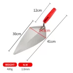 Large Pointed Mahogany Handle Bricklaying Knife | Hengtian