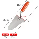 Mirror Bricklaying Knife With Mahogany Handle | Hengtian