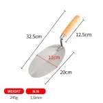 Oval Bricklaying Knife With Wooden Handle | Hengtian