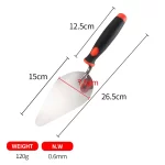 Black And Red Plastic Handle Bricklaying Knife | Hengtian