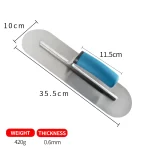 Yokota Blue Plastic Handle Double Round Head Trowel | Hengtian