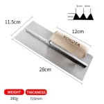 Yokota High Quality High Flatness Wooden Handle Carbon Steel Trowel | Hengtian