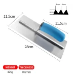 Yokota 28cm Blue Plastic Handle Tine Trowel | Hengtian