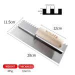 Yokota Wooden Handle Square Tooth Trowel | Hengtian