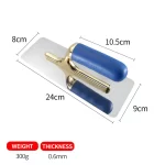 Yokota Blue Plastic Handle 20cm Gold Taped Trowel | Hengtian