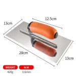 Trowel With Orange Rubber Handle | Hengtian