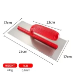 Red Lightweight Plastic Handle Trowel | Hengtian