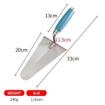 Sky Blue Wooden Handle Bricklaying Knife | Hengtian