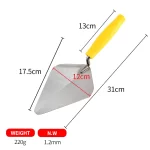 Yellow Plastic Handle Bricklaying Knife | Hengtian