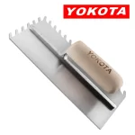 Yokota 27cm Wooden Handle Bar Serrated Trowel | Hengtian