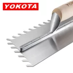 Yokota 27cm Wooden Handle Bar Serrated Trowel | Hengtian