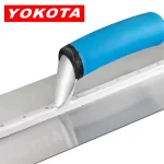 Yokota 28cm Blue Plastic Handle Carbon Steel Flat Head Trowel | Hengtian