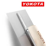 Yokota 28cm Wooden Handle Carbon Steel Flat Head Trowel | Hengtian