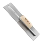 Yokota 40cm carbon steel wooden handle flat head trowel